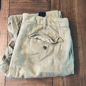 Green Linen Pants - H&M LOGG